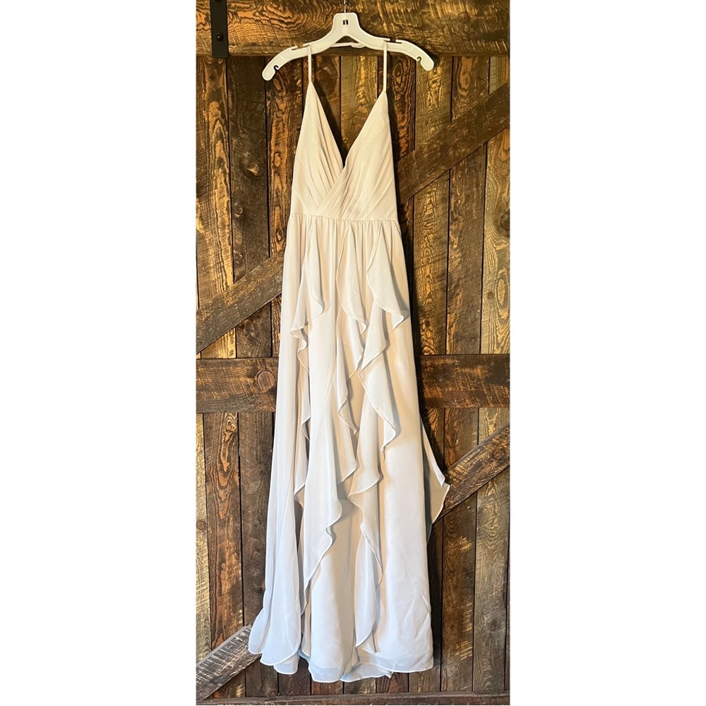 NWT Vera Wang light grey bridesmaids dress